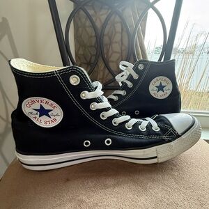 Converse Black and White Chuck Taylor High Top Sneakers